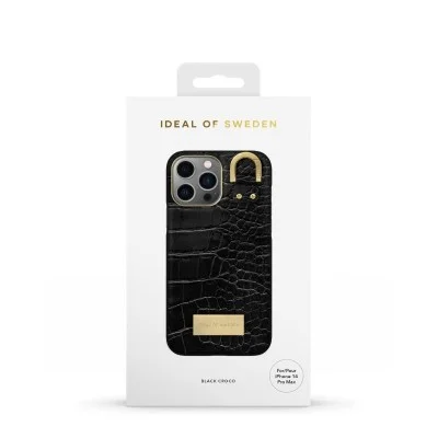 Ideal of Sweden Case for iPhone 14 Pro Atelier - Black Croco